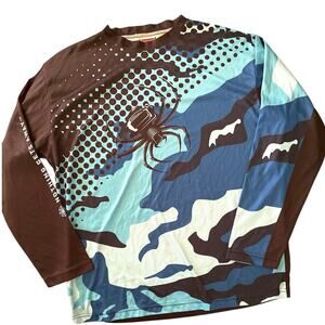 FPS Spiderwire Graphic Long Sleeve Sport Shirt Large